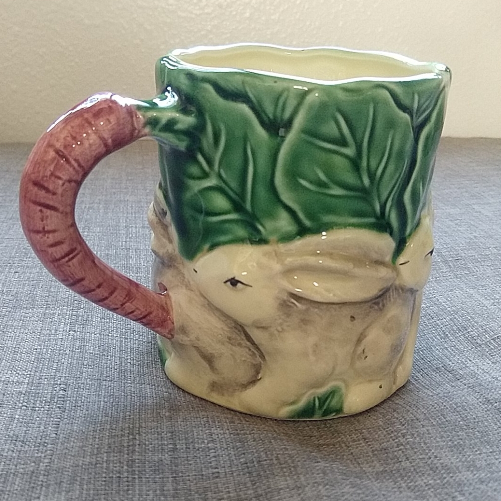 Vintage 80's Kitch Bunny Rabbit Mug Cup Halden Group